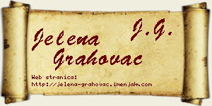 Jelena Grahovac vizit kartica